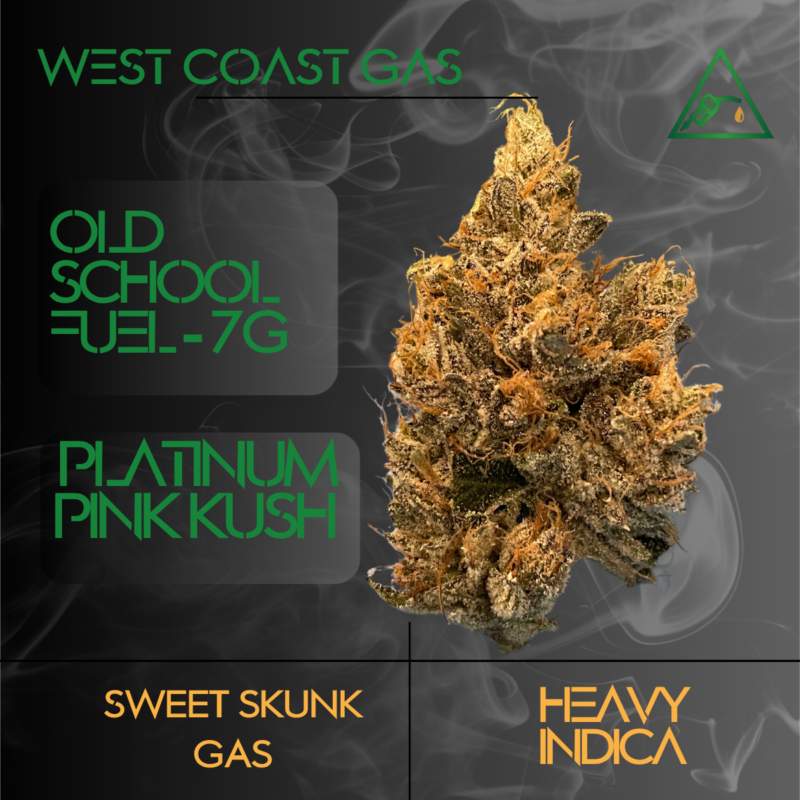 West Coast Gas - Old School Fuel 7g Platinum Pink Kush